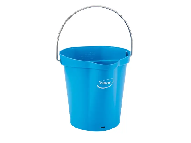 Vikan 56863 Bucket with stainless steel handle 12 liters blue