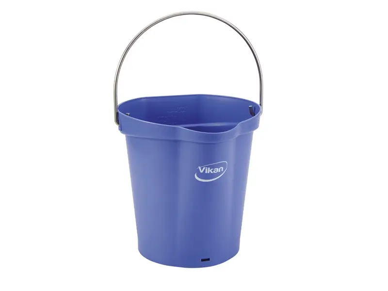 Vikan 56868 emmer met RVS hengsel 12 liter paars