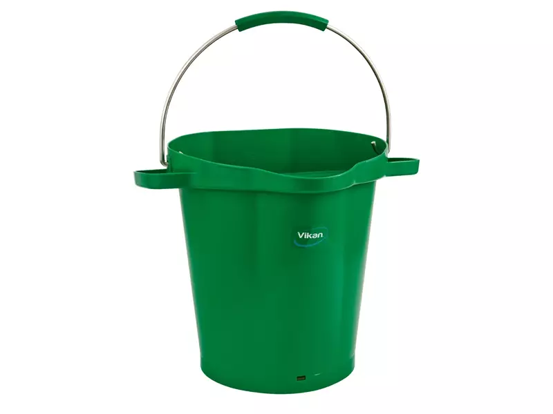 Seau Vikan 56922 avec poignée en acier inoxydable, 20 litres, vert