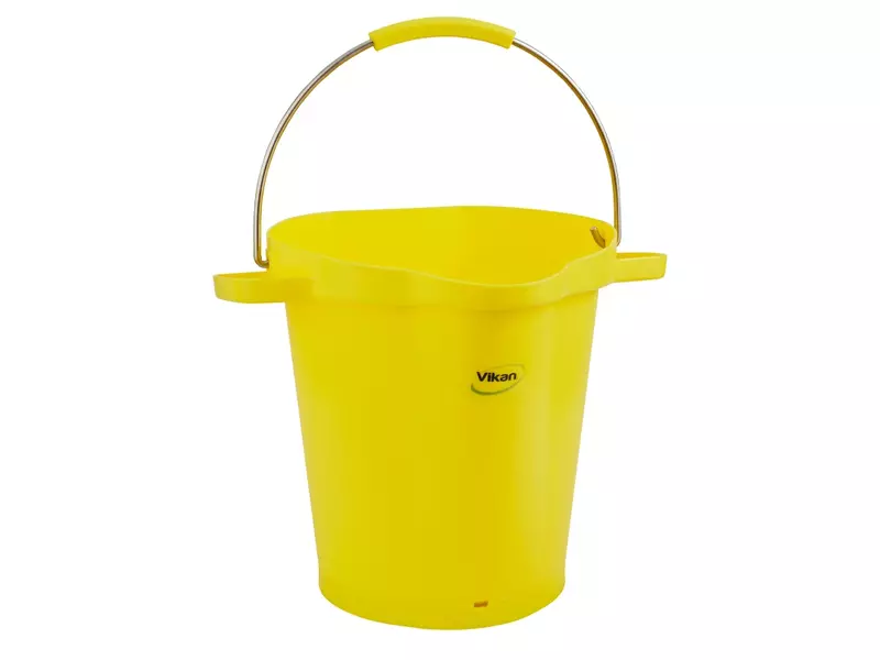 Vikan 56926 emmer met RVS hengsel 20 liter geel