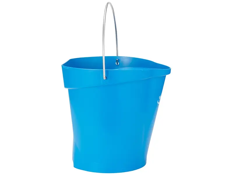Vikan 56944 bucket leak-proof detectable polypropylene 12 liters red