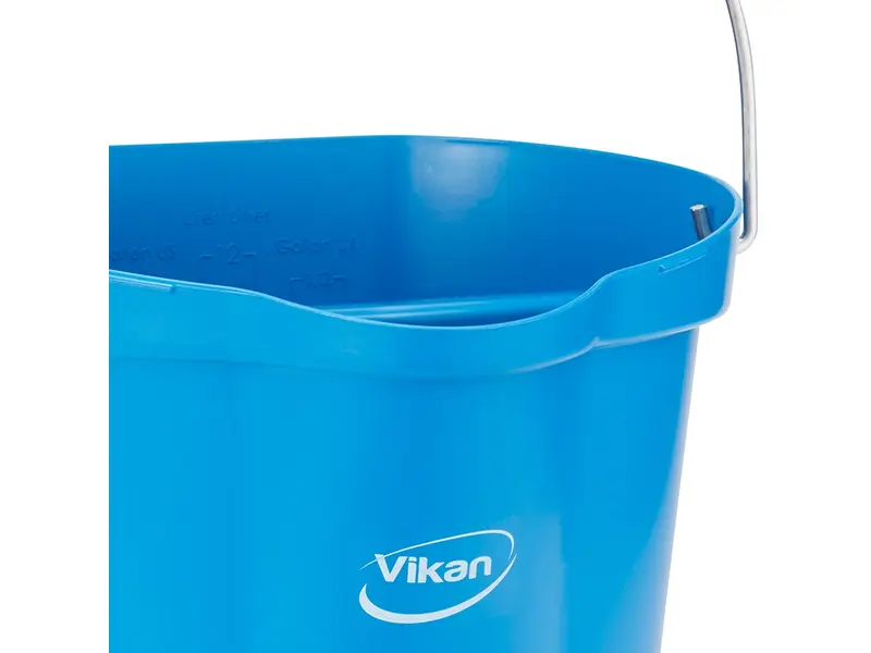 Vikan 56944 bucket leak-proof detectable polypropylene 12 liters red