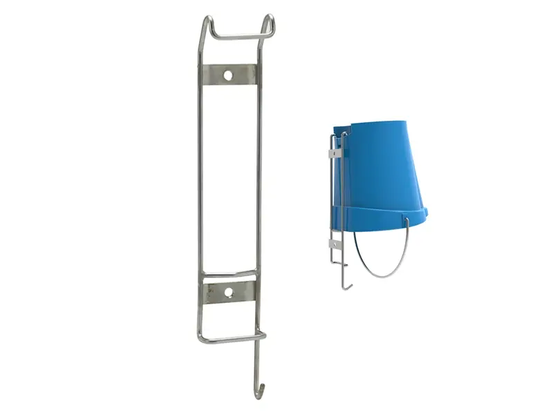 Vikan 16200 Stainless Steel Wall Holder for 6, 12 or 20 liter bucket