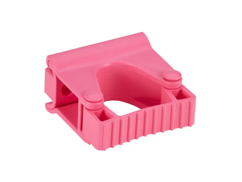 Vikan 10131 Support mural hygiénique avec sangle de fixation, module 82 mm rose