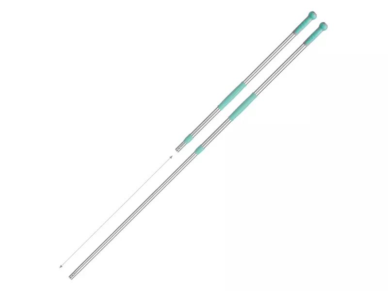 Telescopic handle TTS 00001044 102-184 cm green cap