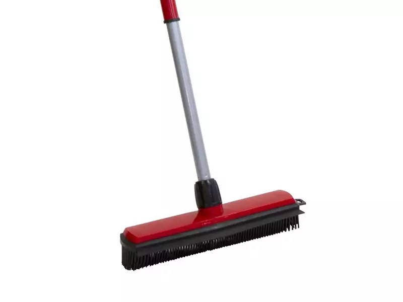 Balai en caoutchouc 300 mm avec manche télescopique 840-1350 mm rouge
