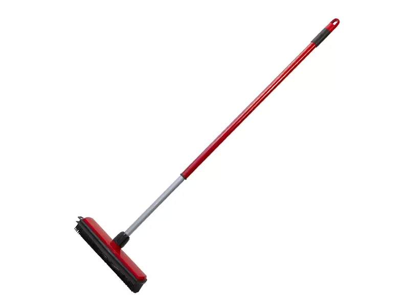 Balai en caoutchouc 300 mm avec manche télescopique 840-1350 mm rouge