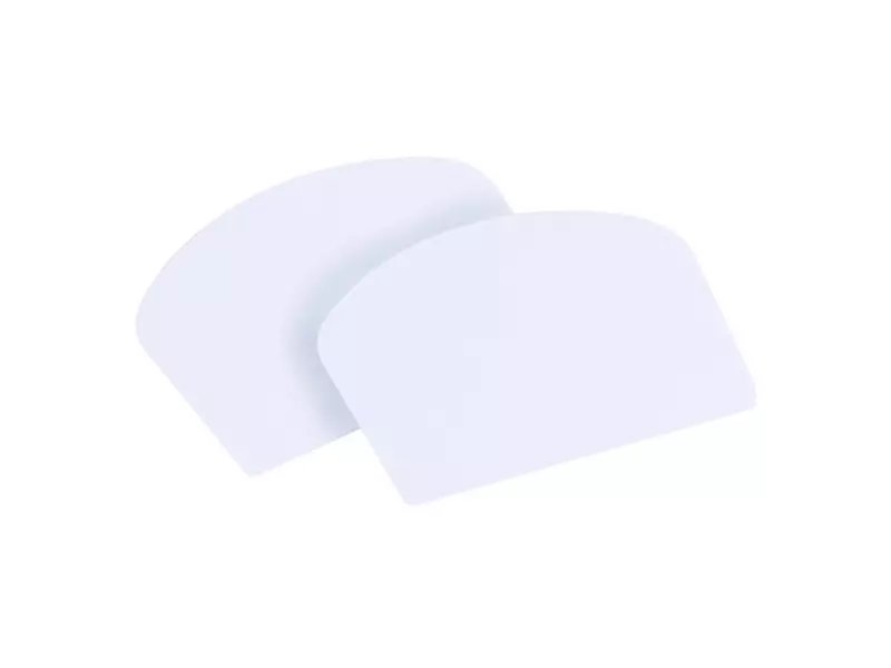Polypropylene hand scraper 130 mm white