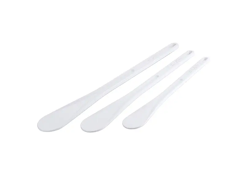 Exoglass stirring spatula heat-resistant +220°C 350x55 mm white