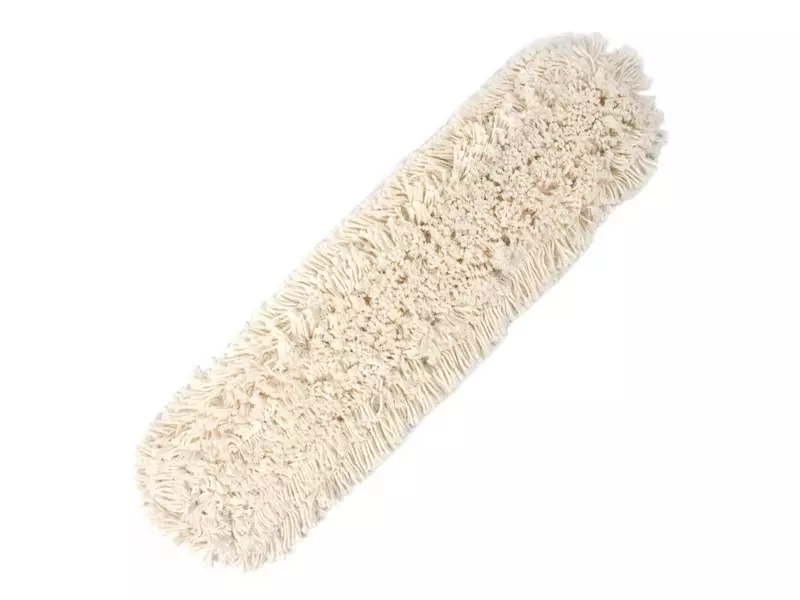 Housse de balai à franges avec boutons-pression, en coton, 60 cm