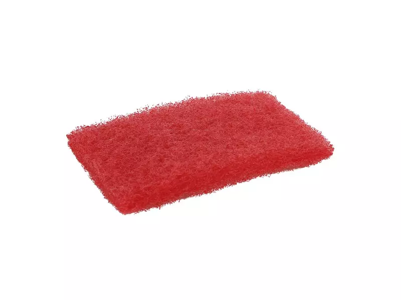 Schuurpad randreiniger mini 155x95x25 mm rood