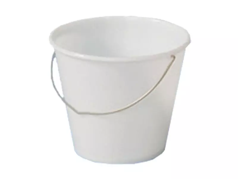 Plastic bucket 12 l white