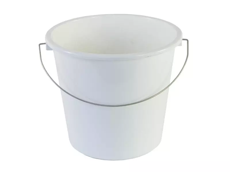 Emmer kunststof 5 liter wit