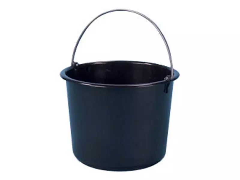 Seau robuste noir de 20 l