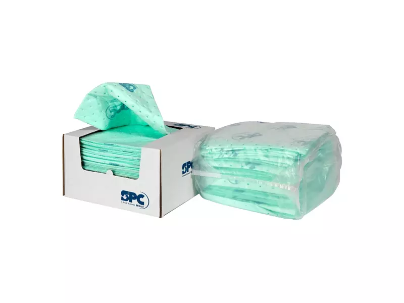 Chemical absorption cloth UN1212-E 30x30 cm green