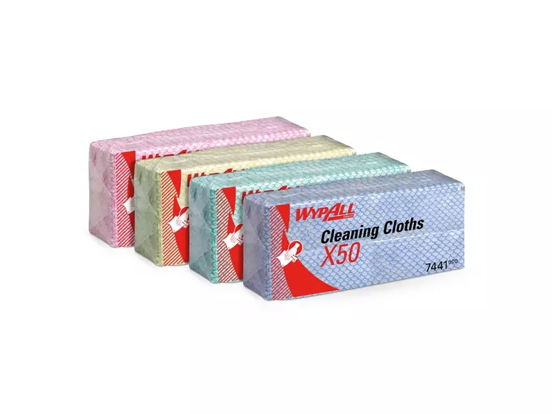 Chiffons de nettoyage Kimberly-Clark WypAll X50 416 x 245 mm verts