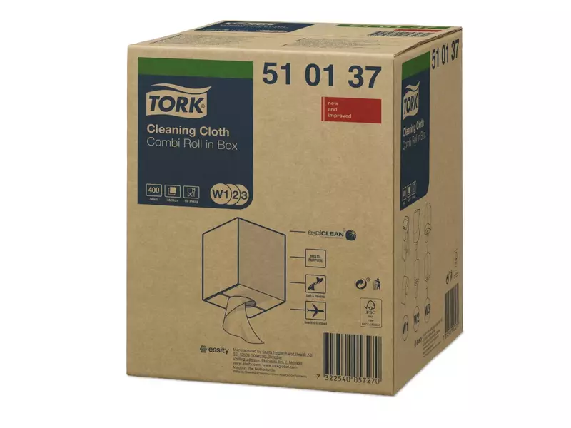 Tork cleaning cloth roll Cleaning Combi roll 1-layer white