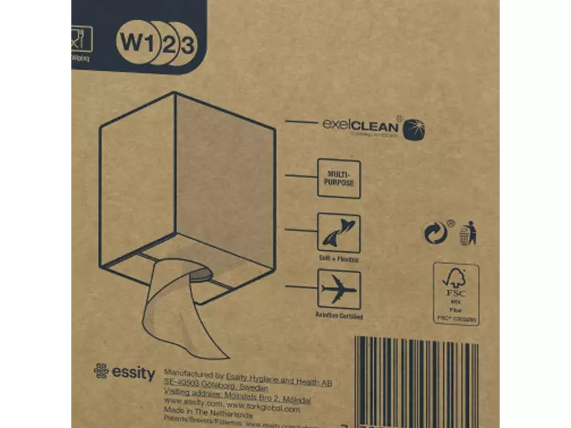 Tork cleaning cloth roll Cleaning Combi roll 1-layer white