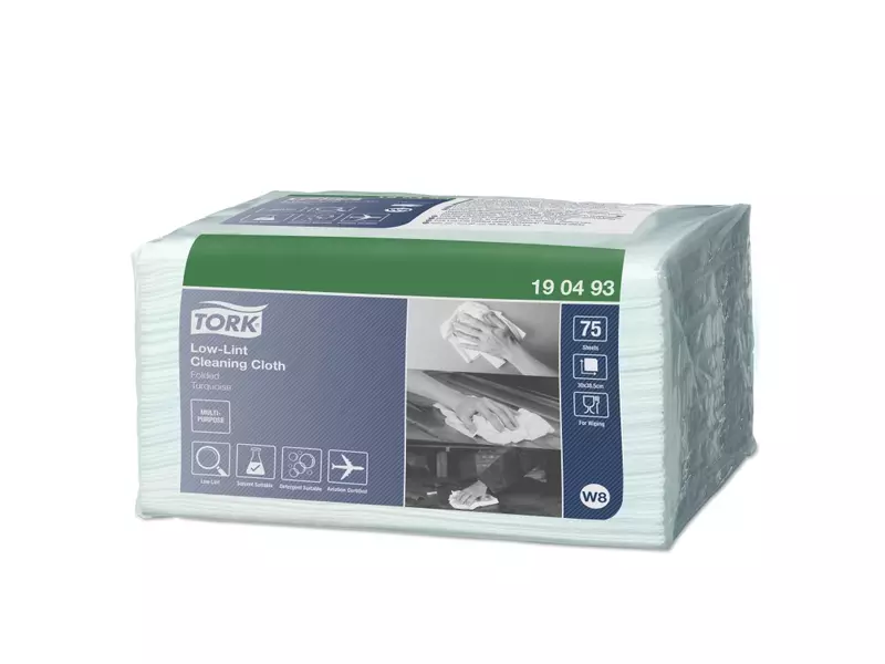 Tork cleaning cloth Low-Ribbon folded 1-ply blue W8
