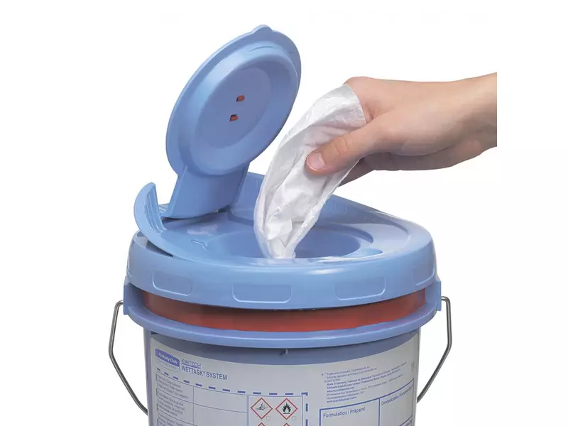Kimberly-Clark Kimtech Wettask Solvents 6101 poetsdoekrol 317x305 mm wit