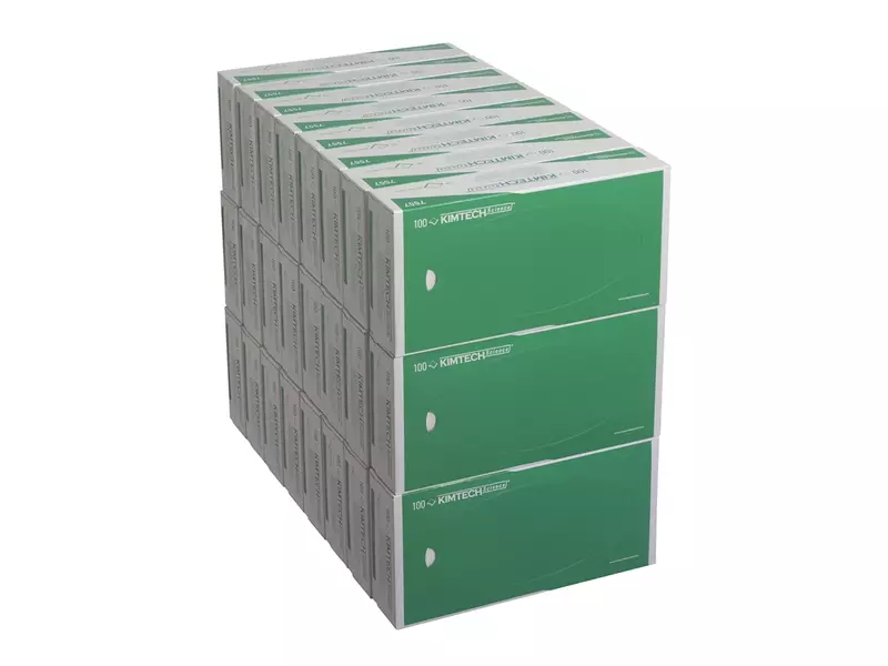 Chiffons de nettoyage Kimberly-Clark Kimtech Science 7557, 205 x 200 mm, blancs