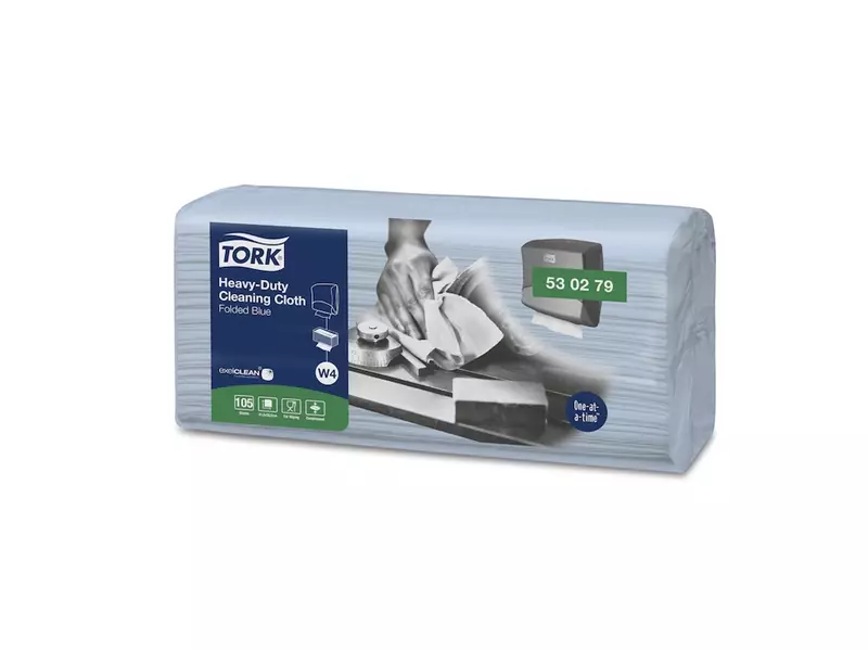 Tork Heavy Duty Cloth Folded polishing cloth W4 blue