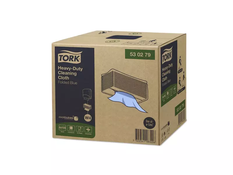 Tork Heavy Duty Cloth Folded polishing cloth W4 blue