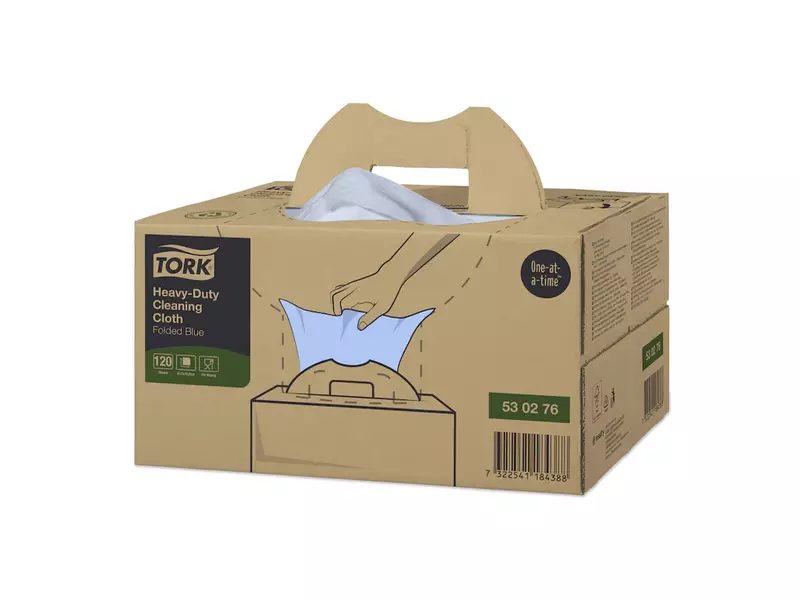 Tork Heavy-Duty Cleaning Cloth Handy Box W7 blue