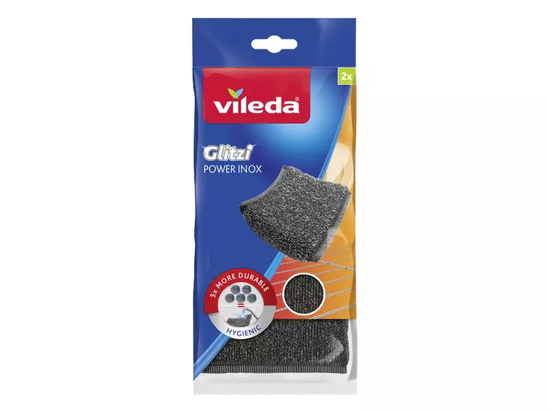 Vileda Glitzi Power Inox metalen schuursponsjes