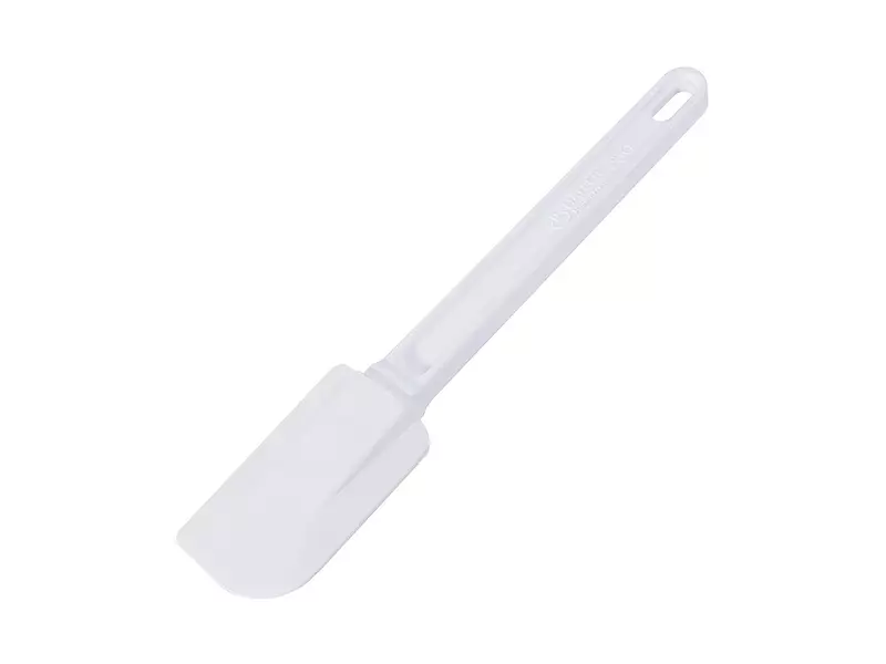 Plastic spatula 8x5 cm blade 25 cm total length white