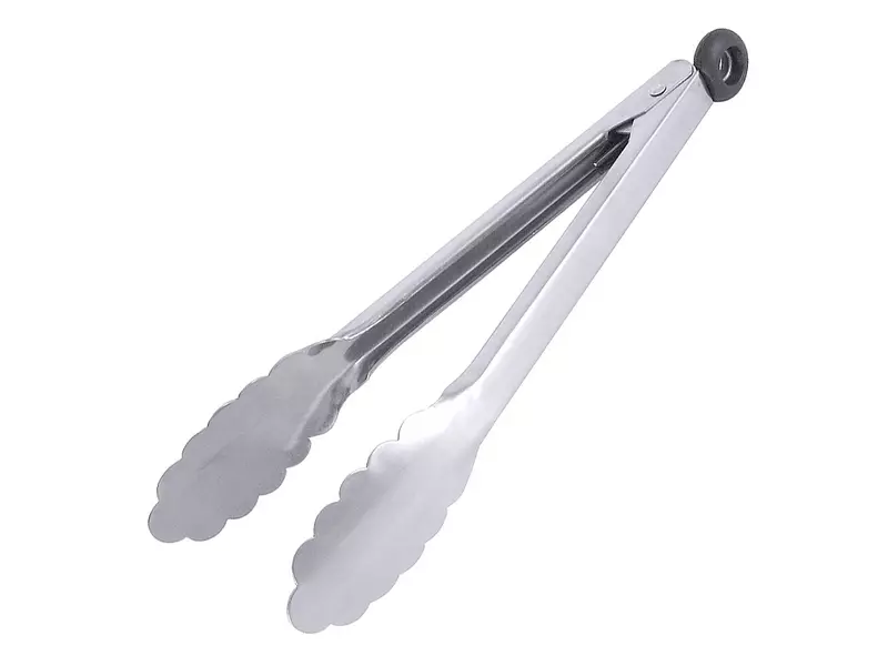 Keukentang geschulpt met slot RVS 18/10 23 cm