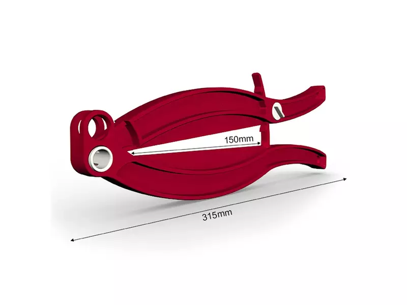 Valve de sac WeLoc Gripper PA, joint de 150 mm, rouge