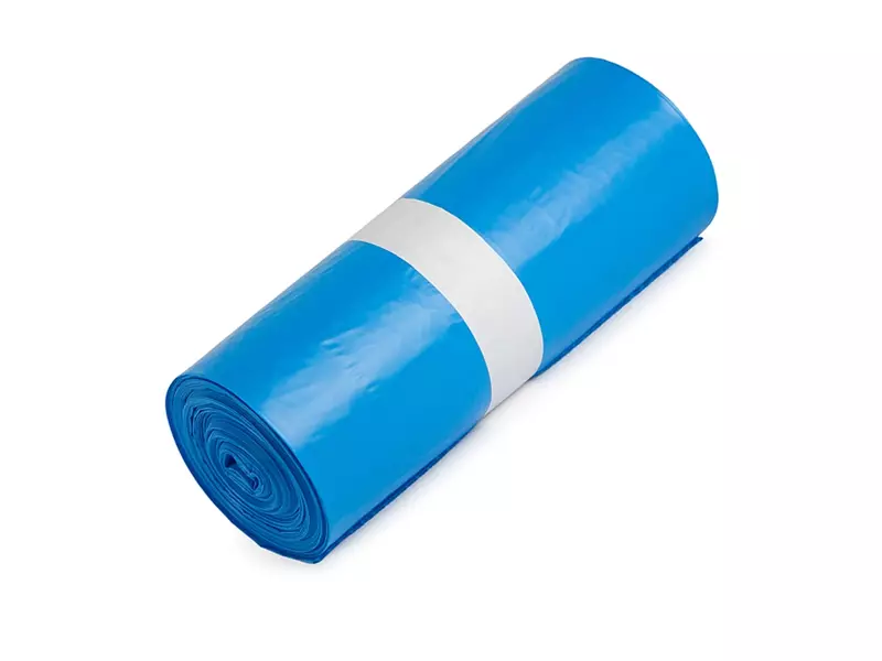 Sacs poubelle bleus en PEHD T35 90x120 cm