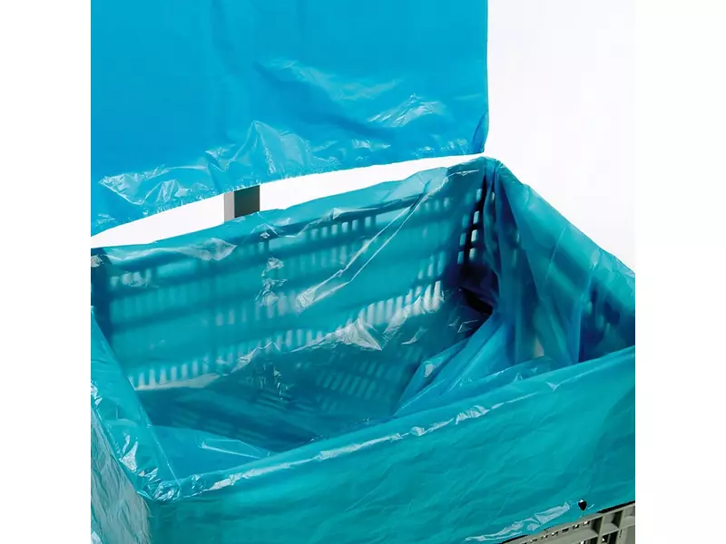 Sac de caisse en PEHD 90/2 x 30 x 80 cm 10 µm bleu