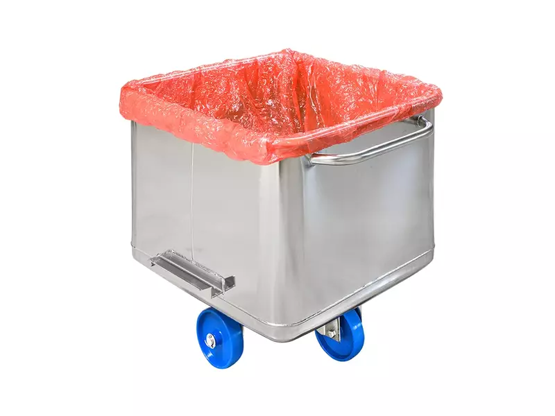 Afdekhoes normwagen C&P PE 72x84x25 cm 30 mu rood