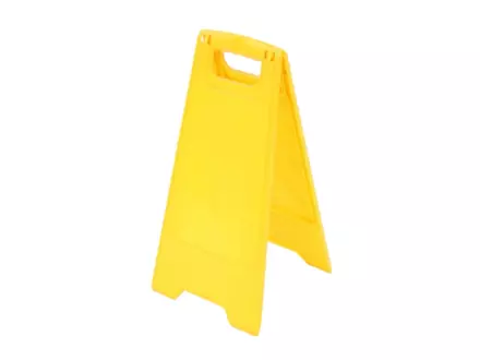 Panneau de sécurité jaune vierge