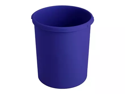Round plastic paper bin Ø375x410 mm 30 liters blue