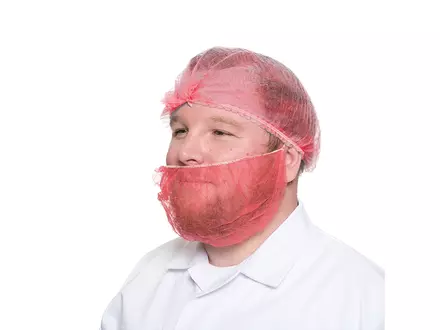 Hycare disposable baardmasker non-woven polypropyleen rood