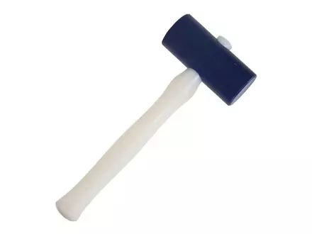 Detectamet hamer met blauw detecteerbaar hamerhoofd