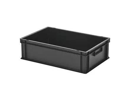 Stacking container Euronorm 600x400x175 mm 33 l black