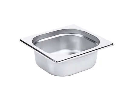 Gastronorm bak 1/6 RVS 18/10 100 mm 1,6 liter