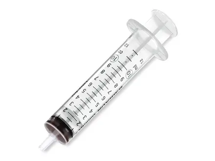 Disposable syringe sterile PP Luer filling volume 20 ml scale 1 ml