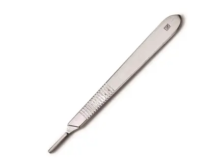 Scalpel handle short no. 3 stainless steel 125 mm