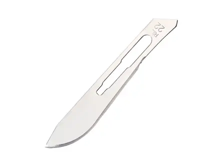 Sterile scalpel blades No. 22 for scalpel handle No. 4
