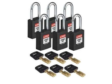 Cadenas de sécurité en nylon Brady SafeKey - Danger - Verrouillé