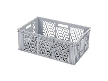 Caisse empilable Euronorm R122 600 x 400 x 224 mm 43,9 litres grise
