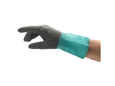 Ansell AlphaTec 58-530B nitrile/acrylic chemical-resistant glove size 9