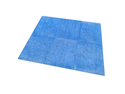Lingettes nettoyantes FMCP Mega Wipe non tissées 48 x 38 cm jaunes