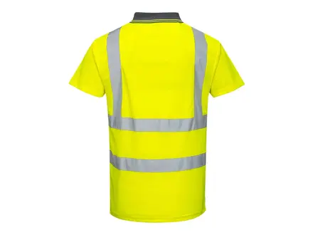 Polo à manches courtes Portwest S477 jaune fluo haute visibilité, taille M
