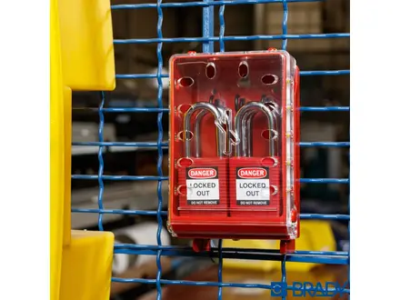 Brady 149173 ultra compact lock box red